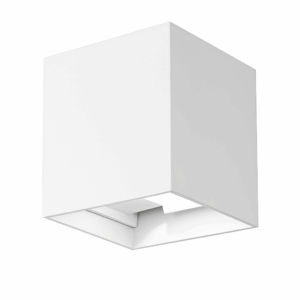 Aplique cubo 6W LBD3010B-6X WH 2X3W 3000K BLANCO 85-265V 2X3 IP-65 EVOLIGHT