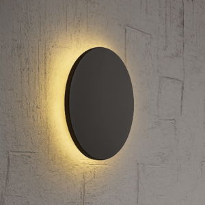 Aplique 12W LBD4460-12w pared LED negro 3000K 160 mm 100-240V IP-65 redondo