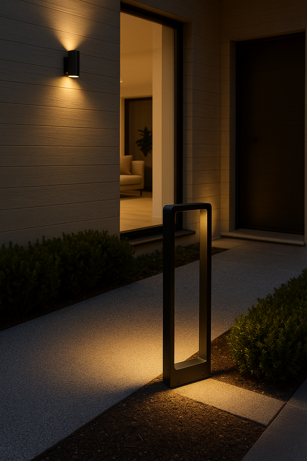 Baliza 10w JT-15338 jardin 2700K NEGRO 165*55*600mm 85-265v - Imagen 2