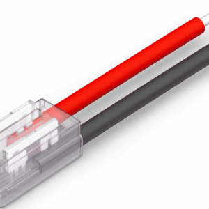 CONECTOR 5MM CINTA LED KDL-2PIN-5MM-A CON CABLE DE 10 CNT IP-20