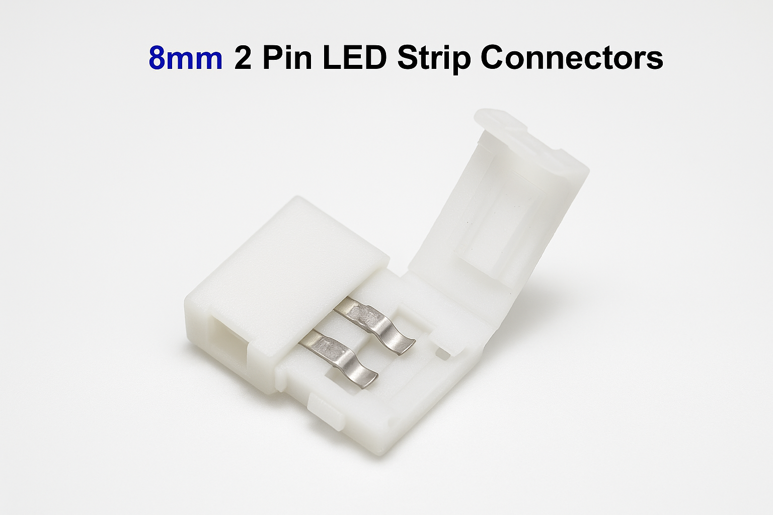 CONECTOR UNION 8 MM CINTA LED 3528 IP20 1 SALIDA