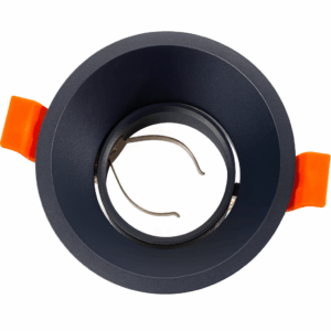 Emp. basc. GU-10 TS119 PC BK RECES. NEGRA 80 mm (94*42) PC EVOLIGHT