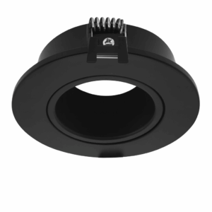 EMP. BASC. Ø CS62 GU-10 PLAST. 90 MM (HUECO DE 75MM) NEGRO EVOLIGHT