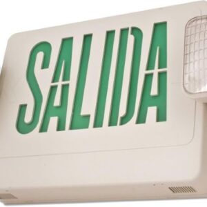 Lampara EMERGENCIA SM120 LED 2x3w COMBO SALIDA VERDE 9.6v 85-265V 3.7 batería