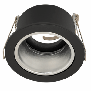 Emp. basc. MR-16 CS57-B G5.3 reces. NS, NEGRO Ø 80 mm (90*53.5) EVOLIGHT