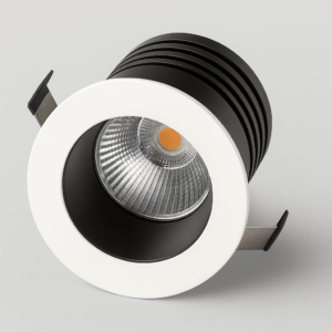 Emp. mini 3w 38 mm wh/bk recesada 3000K 100-265V LZ-MN5000