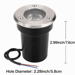 Empot. piso 1w LZ-DMD INOX 1W 24° 3000K 24V 65mm