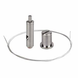 ACCESORIOS DE SUSPEN. PARA PERFILES INOX CON CABLE DE 1.5 MT KLUS 42658NI