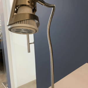 Lampara flexible GU-10 CSU-001 terminación Acero Inoxidable